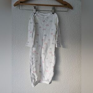 carters 100% cotton newborn gown